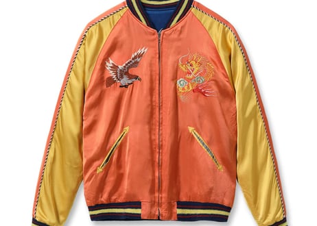 テーラー東洋 港商  限定Acetate Souvenir Jacket KOSHO & CO. Special Edition “EAGLE & DRAGON” × “JAPAN MAP”