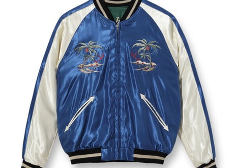 テーラー東洋スカジャン  ACETATE SOUVENIR JACKET“EAGLE & DRAGON” × “HAWAII MAP”