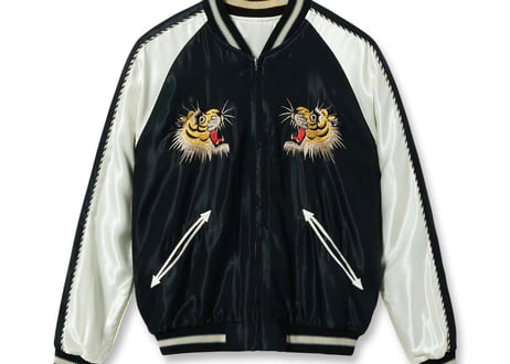 テーラー東洋スカジャン Acetate Souvenir Jacket “ROARING TIGER” × “BLACK DRAGON”