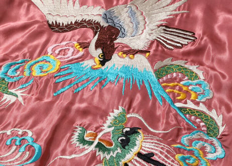 テーラー東洋スカジャン  ACETATE SOUVENIR JACKET “JAPAN MAP” × “EAGLE & DRAGON”