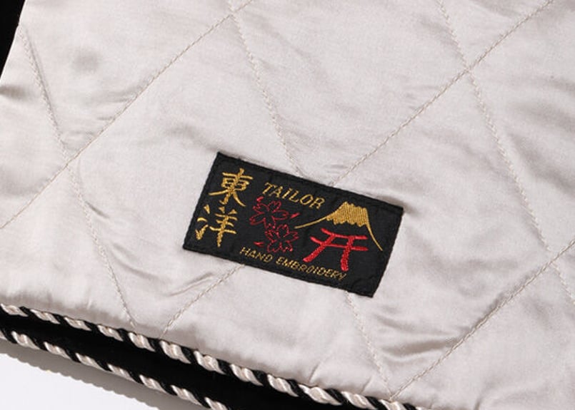 テーラー東洋 スカジャン柄別珍マフラー VELVETEEN WINTER SCARF “TIG