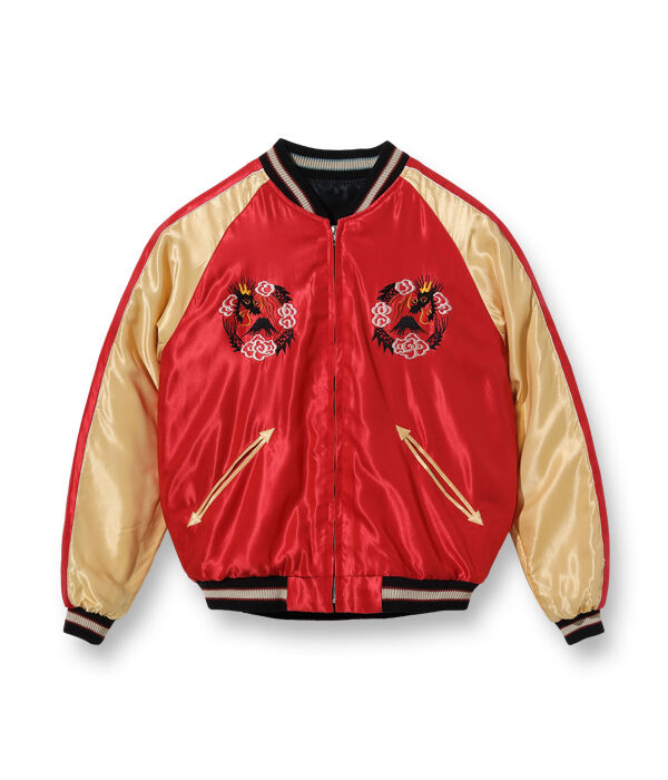 訳ありテーラー東洋 アセテート スカジャン EAGLE RED DRAGON テーラー東洋スカジャン ACETATE SOUVENIR JACKET “EAGLE”×“B