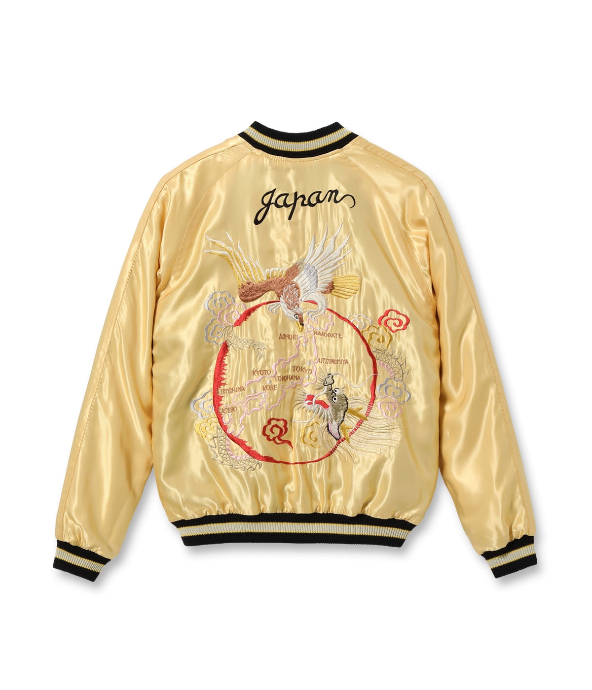 MODERN スカジャン 虎とドラゴン刺繍　❣️ テーラー東洋スカジャン ACETATE SOUVENIR JACKET“DRAGON × T