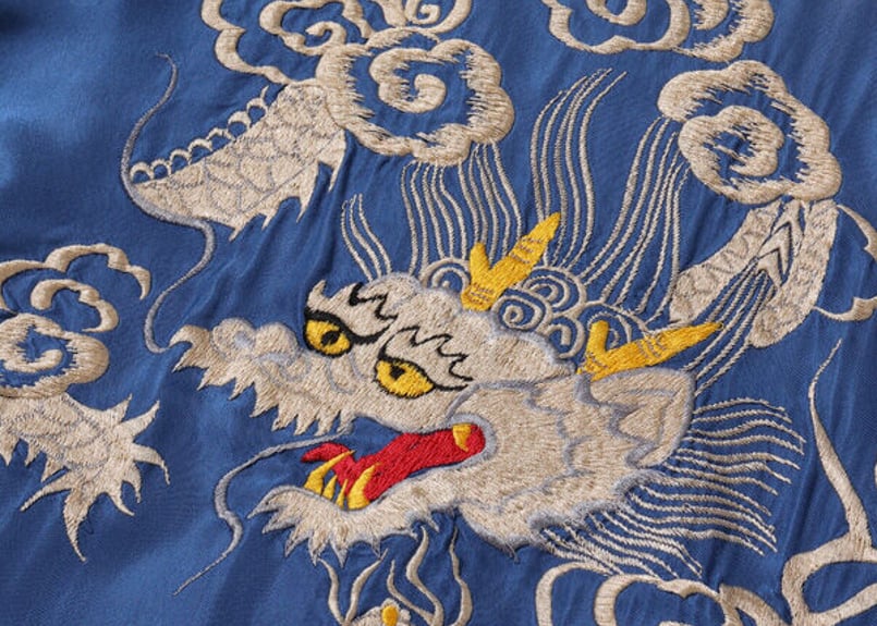 テーラー東洋スカジャン Acetate Souvenir Jacket “BLACK EAGL
