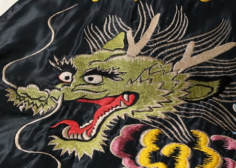 テーラー東洋スカジャン  ACETATE SOUVENIR JACKET “DRAGON HEAD” × “JAPAN MAP”