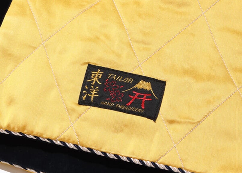 テーラー東洋 スカジャン柄別珍マフラー VELVETEEN WINTER SCARF “EAG