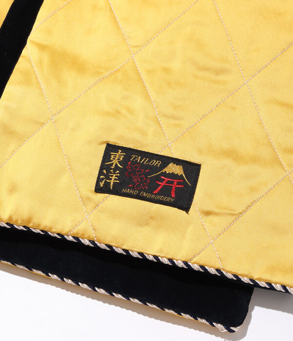 テーラー東洋 スカジャン柄別珍マフラー VELVETEEN WINTER SCARF “EAG