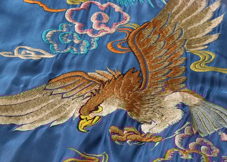 テーラー東洋スカジャン Acetate Souvenir Jacket “DRAGON HEAD” × “EAGLE” (AGING MODEL)