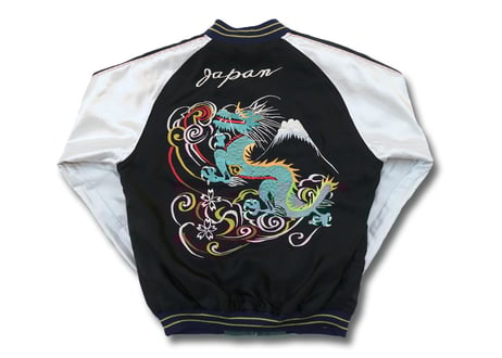 TAILOR TOYO テーラー東洋 ACETATE SOUVENIR JACKET "DRAGON"X"JAPAN MAP"横須賀MIKASA