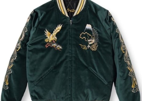 送料込みテーラー東洋 VELVETEEN SOUVENIR JACKET“EAGLE” × “JAPAN MAP”