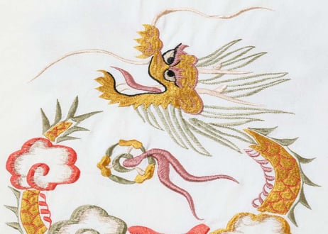 テーラー東洋 TAILOR TOYO SUKA T-SHIRT EMBROIDERED “DRAGON” スカジャン  ホワイト