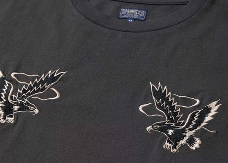 テーラー東洋 TAILOR TOYO SUKA T-SHIRT EMBROIDERED “EAGLE” スカジャン  ブラック