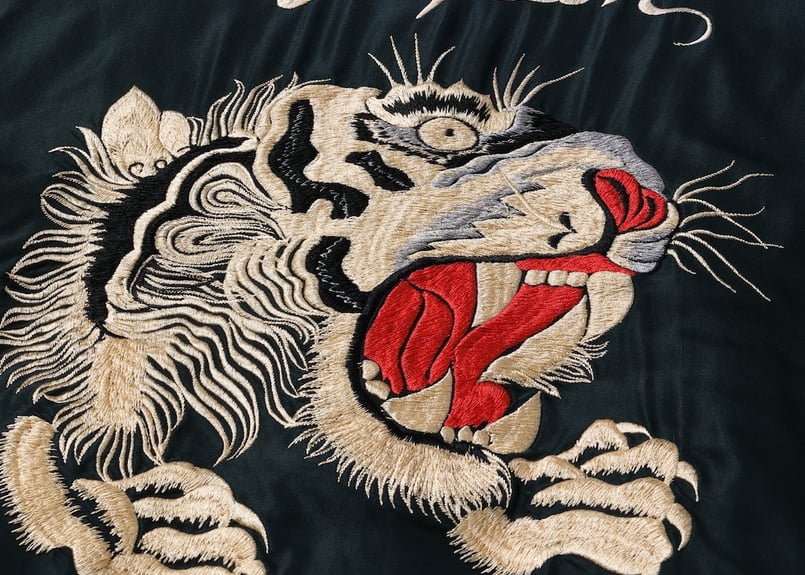テーラー東洋スカジャン Acetate Souvenir Jacket “TIGER HEAD