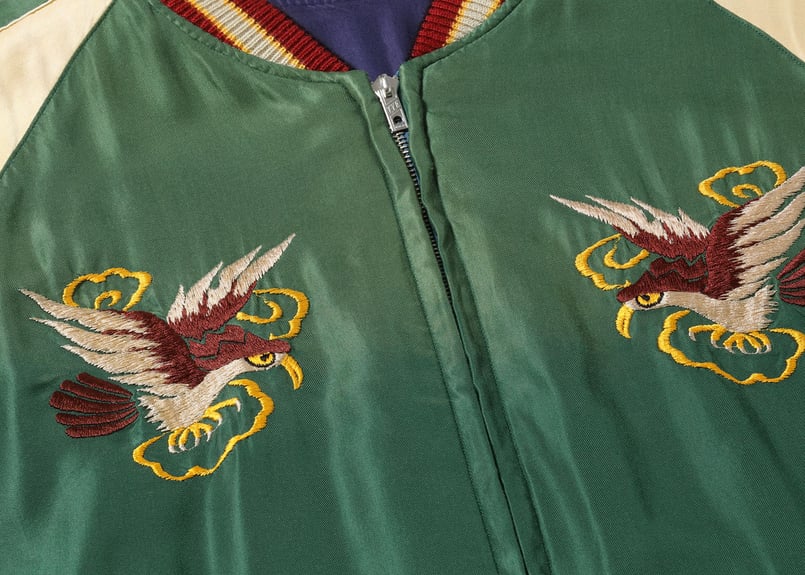 テーラー東洋スカジャン Acetate Souvenir Jacket“SNAKE & SKU