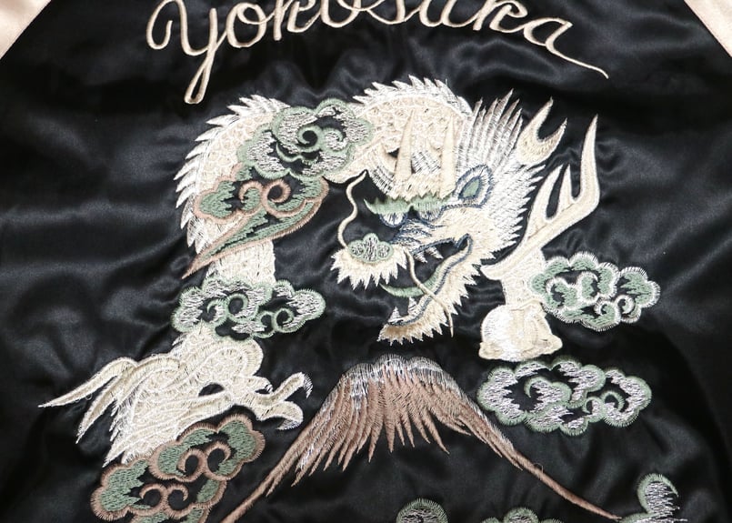 三笠謹製 オリジナルスカジャン 花龍 薄手 日本製 横須賀 ドブ板 三笠謹製 オリジナルスカジャン 花龍 薄手 日本製 横須賀 ドブ板