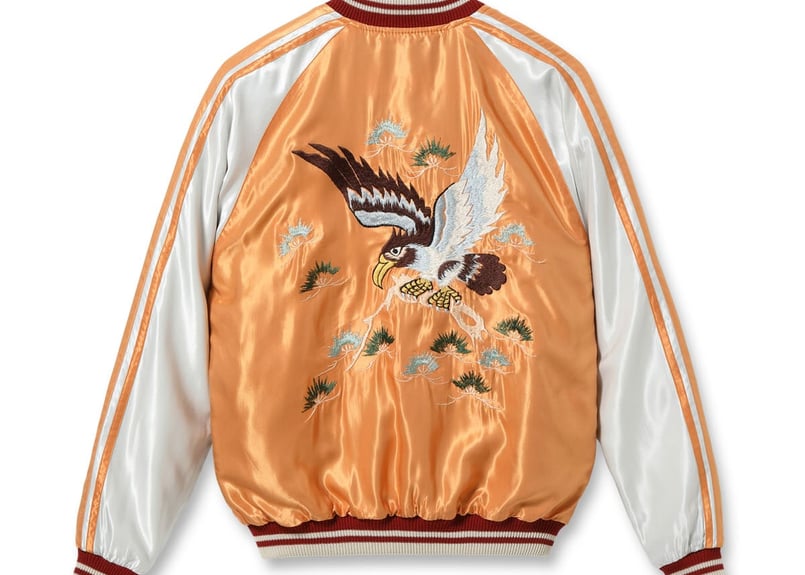 テーラー東洋スカジャン ACETATE SOUVENIR JACKET“WHITE DRAG