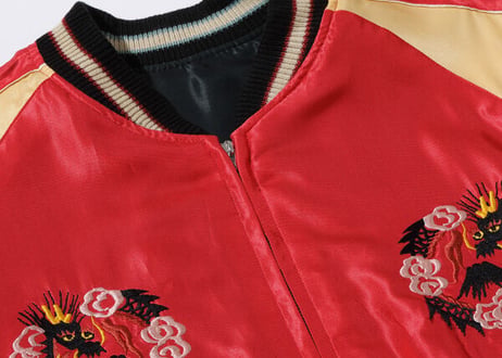 テーラー東洋スカジャン  ACETATE SOUVENIR JACKET “EAGLE”×“BLACK DRAGON”
