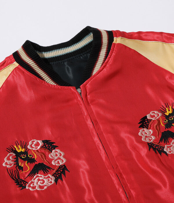 訳ありテーラー東洋 アセテート スカジャン EAGLE RED DRAGON テーラー東洋スカジャン ACETATE SOUVENIR JACKET “EAGLE”×“B