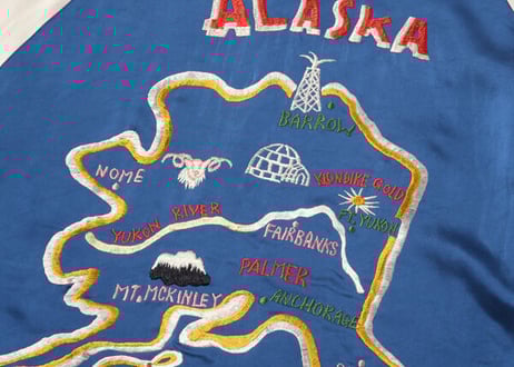港商スペシャル 限定モデル“KOSHO & CO.” SPECIAL EDITION SOUVENIR JACKET “ALASKA MAP” × “ALASKAN EAGLE”