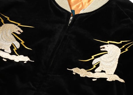 テーラー東洋スカジャン 別珍(べっちん) Velveteen Souvenir Jacket “POLAR BEAR” × “ALASKA MAP”