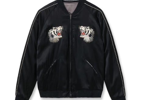 テーラー東洋 港商  限定Acetate Souvenir Jacket KOSHO & CO. Special Edition “WHITE TIGER” × “JAPAN MAP”