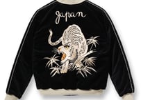 テーラー東洋スカジャン 別珍 Velveteen Souvenir Jacket“WHITE TIGER” × “EAGLE”
