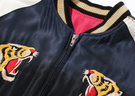 テーラー東洋スカジャン Acetate Souvenir Jacket “TIGER HEAD” × “DRAGON” (AGING MODEL)
