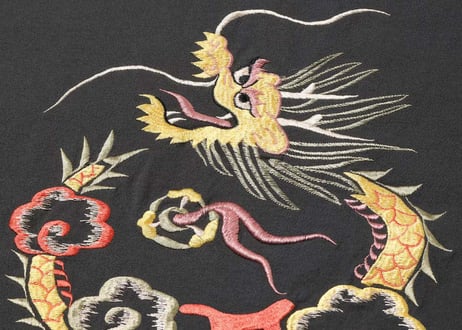 テーラー東洋 TAILOR TOYO SUKA T-SHIRT EMBROIDERED “DRAGON” スカジャン  ブラック