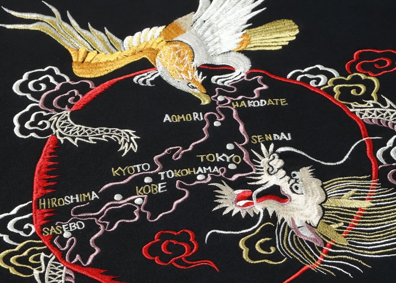 テーラー東洋 TAILOR TOYO SUKA CREW SWEAT EMBROIDERED