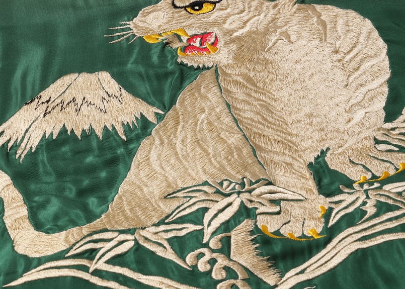 テーラー東洋スカジャン Acetate Souvenir Jacket“WHITE TIGER テーラー東洋スカジャン Acetate Souvenir Jacket“WHITE TIGER