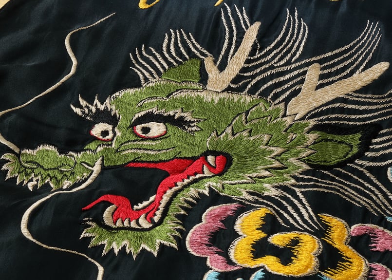 テーラー東洋 スカジャン DRAGON × BLACK EAGLE テーラー東洋スカジャン Acetate Souvenir Jacket “DRAGON HEA