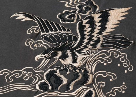 テーラー東洋 TAILOR TOYO SUKA T-SHIRT EMBROIDERED “EAGLE” スカジャン  ブラック