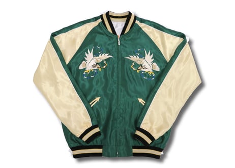 タイトル：TAILOR TOYO テーラー東洋 ACETATE SOUVENIR JACKET "舞子"X"WHITE EAGLE"横須賀MIKASA
