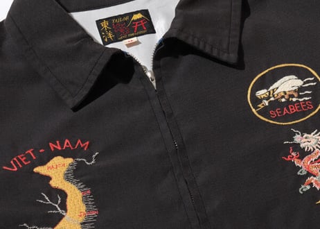 テーラー東洋ベトジャンEarly 1960s Style Cotton Rayon Vietnam Jacket “VIET-NAM TIGER” AGING MODEL