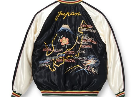 TAILOR TOYO テーラー東洋 ACETATE SOUVENIR JACKET “ROARING TIGER” × “JAPAN MAP”