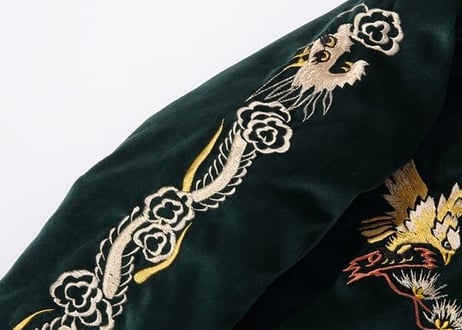 送料込みテーラー東洋 VELVETEEN SOUVENIR JACKET“EAGLE” × “JAPAN MAP”