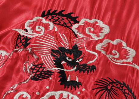 テーラー東洋スカジャン  ACETATE SOUVENIR JACKET “EAGLE”×“BLACK DRAGON”
