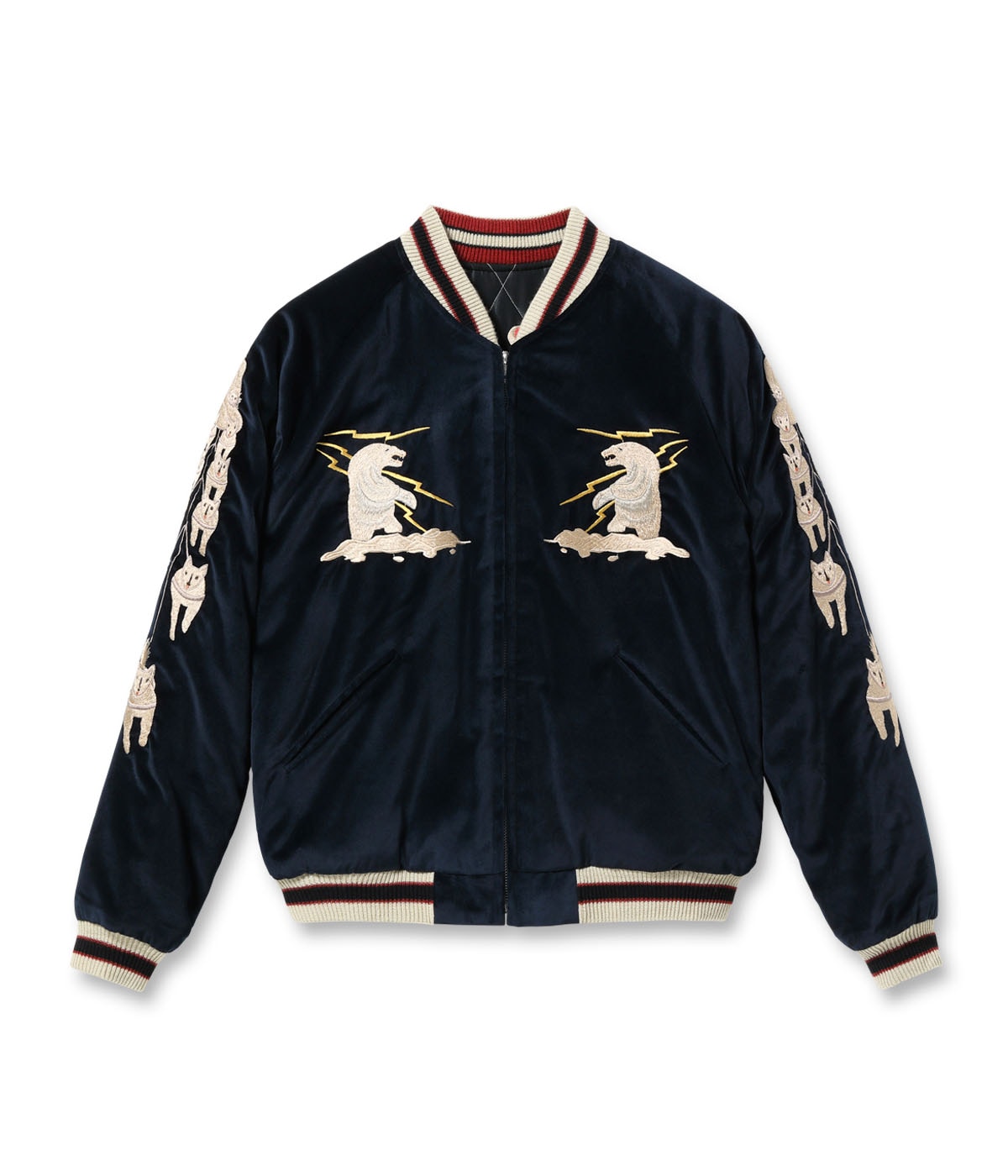 テーラー東洋スカジャン 別珍(べっちん) Velveteen Souvenir Jacket “MOUNTAIN GOAT” × “ALASKAN  FLAG”