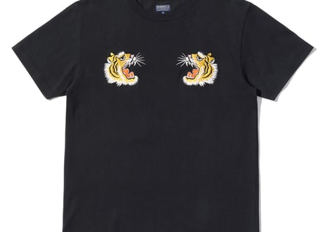 テーラー東洋 TAILOR TOYO SUKA T-SHIRT EMBROIDERED “TIGER HEAD” スカジャン  ブラック