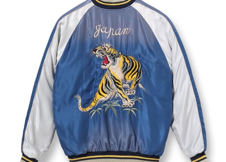 テーラー東洋スカジャン Acetate Souvenir Jacket“DRAGON HEAD” × “ROARING TIGER”(AGING MODEL)