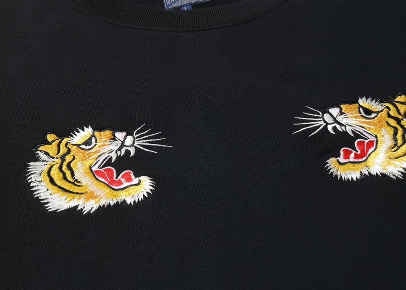 SUKA Embroidery Crew Sweat 【限定展開】 M ブラック SUKA Embroidery Crew Sweat 【限定展開】 M ブラック 受注販売