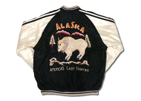 TAILOR TOYO テーラー東洋 ACETATE QUILTED SOUVENIR JACKET "MOUNTAIN GOAT& EAGLE"