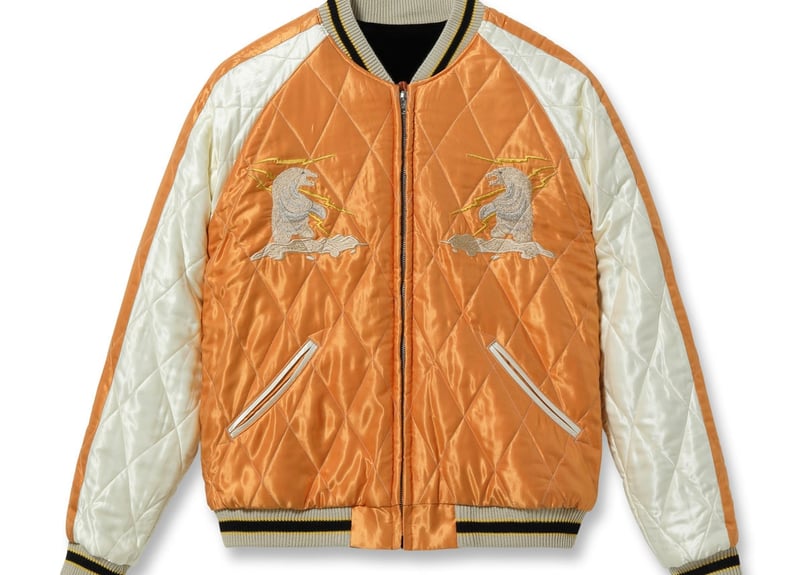 希少 ビンテージ 東洋 別珍 アラスカ サテン スカジャン TT18485 希少