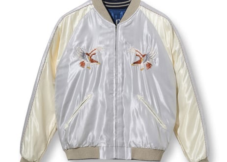 テーラー東洋スカジャン  ACETATE SOUVENIR JACKET “EAGLE” × “JAPAN MAP”