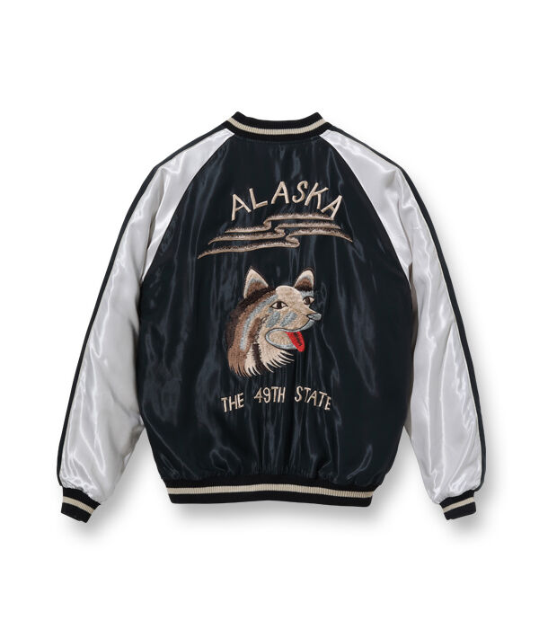東洋 アラスカ ハスキー スカジャン 刺繍 リバーシブル テーラー東洋スカジャン ACETATE SOUVENIR JACKET “ALASKAN F