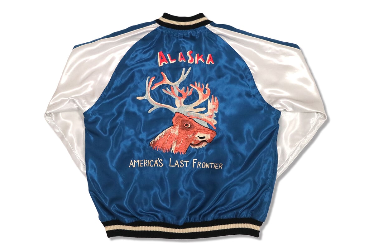 テーラー東洋 スカジャン ALASKAN EAGLE × MOOSE テーラー東洋スカジャン ACETATE SOUVENIR JACKET“ALASKAN EA