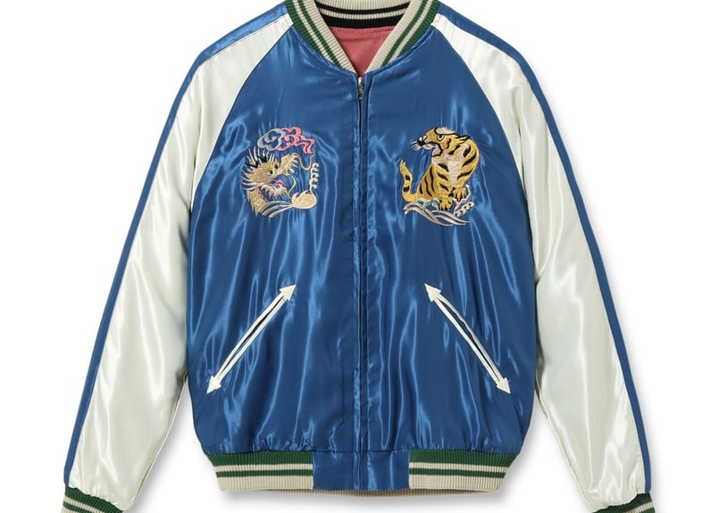 テーラー東洋スカジャン ACETATE SOUVENIR JACKET“WHITE EAGL