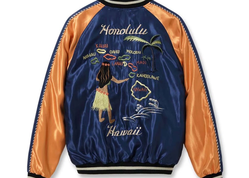 テーラー東洋スカジャン Acetate Souvenir Jacket “HAWAII MA