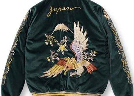 送料込みテーラー東洋 VELVETEEN SOUVENIR JACKET“EAGLE” × “JAPAN MAP”