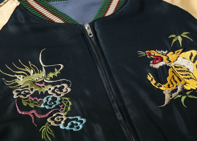 テーラー東洋スカジャン Acetate Souvenir Jacket “DRAGON HEA